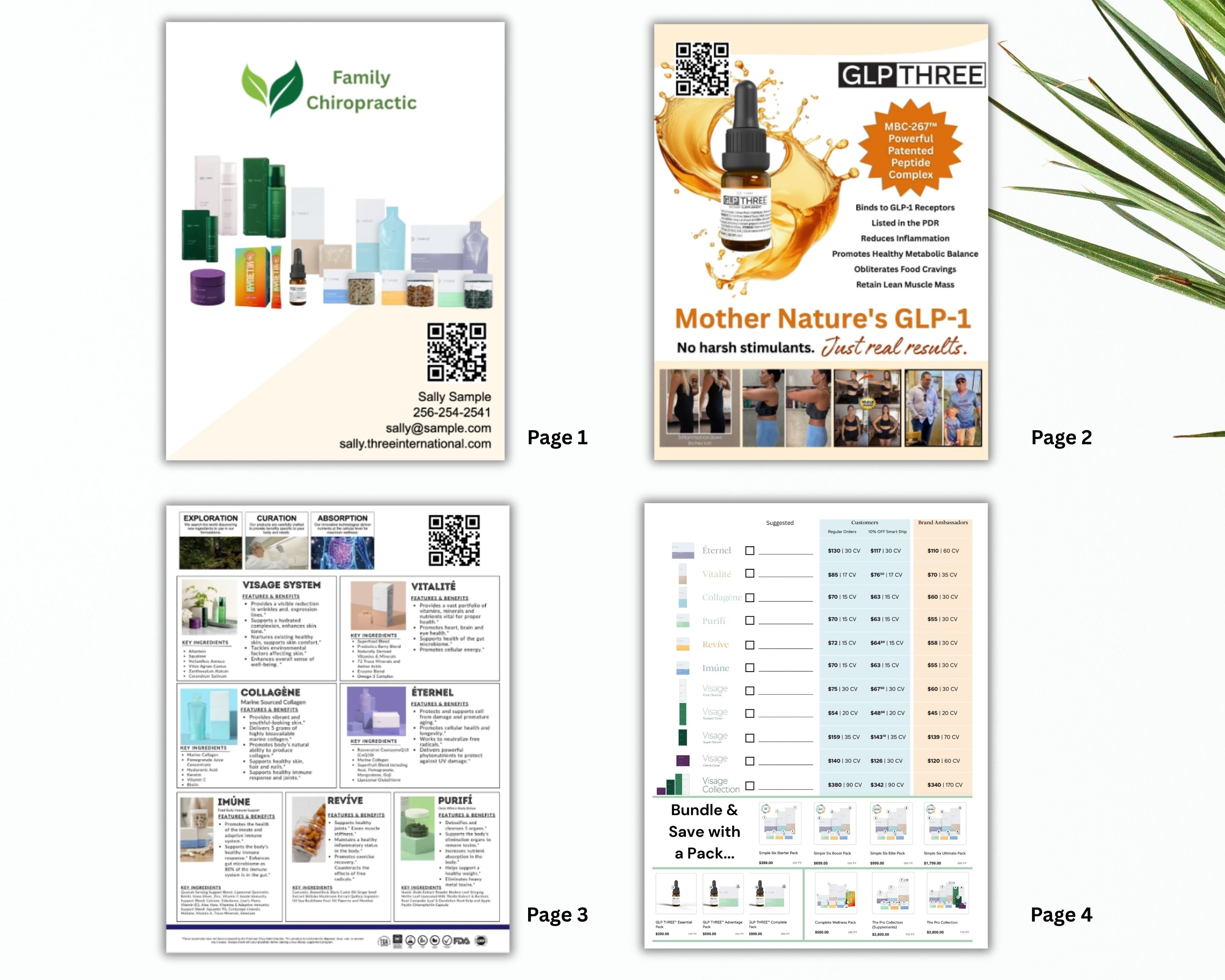8.5 x 11  inch Product Booklet