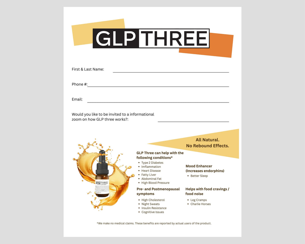 8.5 x 11 inch GLP Three Form